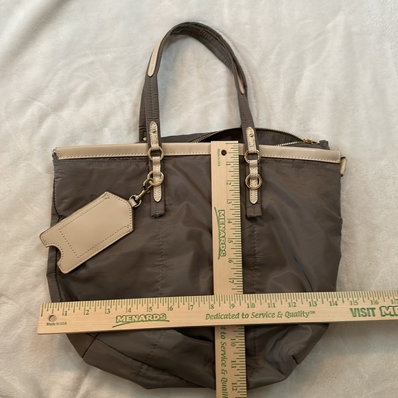 ZARA light olive color tote bag. Like new. - Picture 5 of 10
